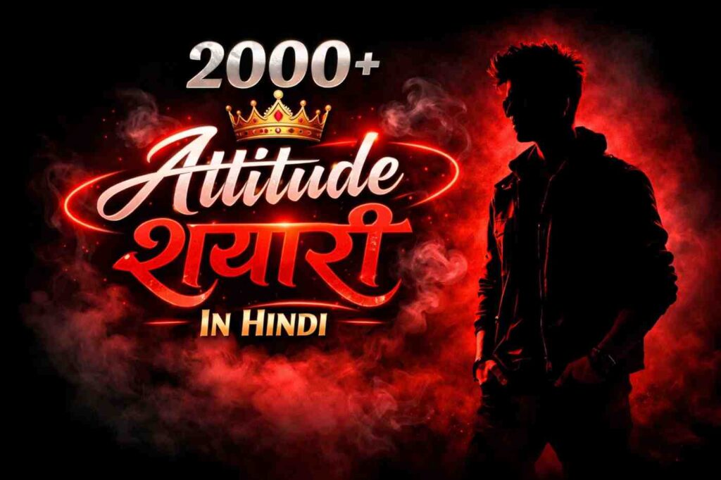 Attitude Shayari in Hindi stylish featured image