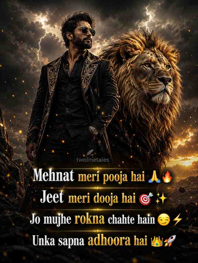 powerful attitude shayari