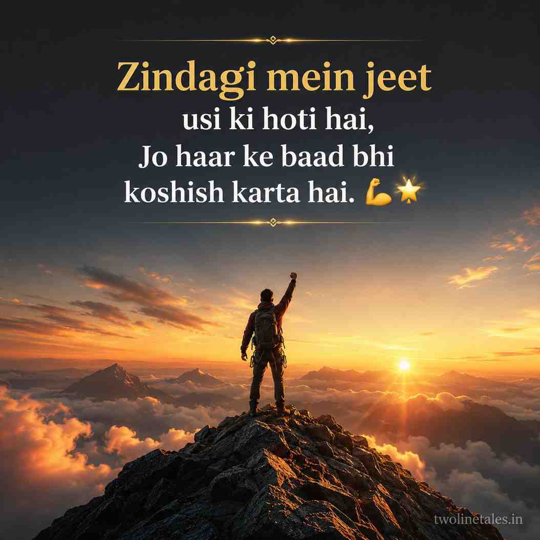 Positive Life Motivational Shayari